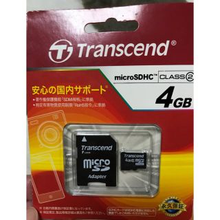 トランセンド(Transcend)の新品 マイクロSDカード 4GB(PC周辺機器)