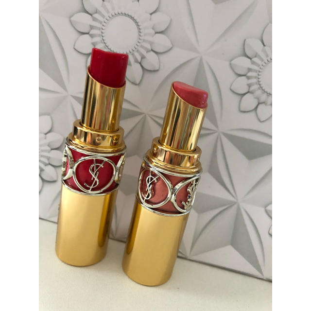 Yves Saint Laurent Beaute(イヴサンローランボーテ)の【２本セット】イヴ・サンローラン YSL リップ NO.45 NO.15 コスメ/美容のベースメイク/化粧品(口紅)の商品写真