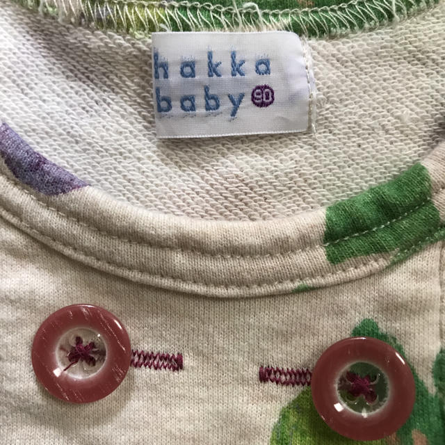 hakka baby(ハッカベビー)の ハッカベビー    90㎝ ブドウ柄ワンピース キッズ/ベビー/マタニティのキッズ服女の子用(90cm~)(ワンピース)の商品写真