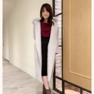 しています COCO FOXファー付き ロングコートの通販 by ねこたん's