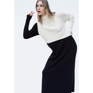 ザラ(ZARA)のZARA 新品 ニットワンピース(ロングワンピース/マキシワンピース)