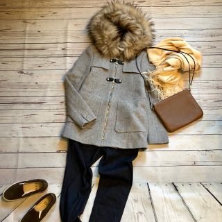 ザラ(ZARA)の美品 ZARA ダッフル ピーコート(ピーコート)