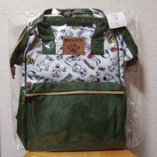 スヌーピー(SNOOPY)の《ぱん様専用》リュックサック　スヌーピー　モスグリーン(リュック/バックパック)