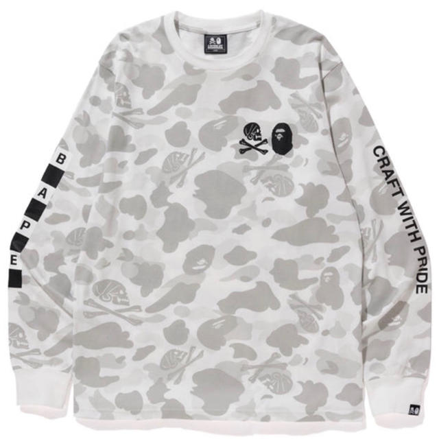 BAPE × NEIGHBORHOOD CAMO TEE WHITE