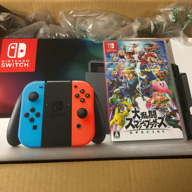 【スマブラ付き】新品・未開封  送料無料  任天堂Switch本体