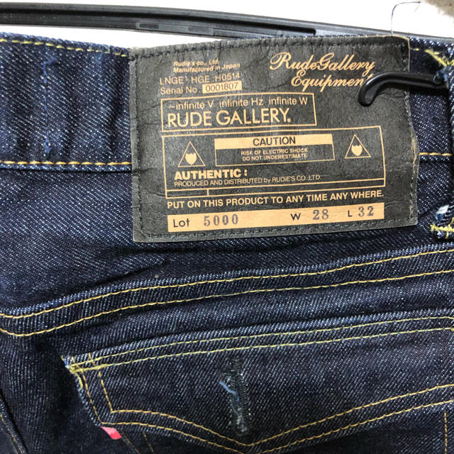 RUDE GALLERY(ルードギャラリー)のRUDE GALLERY Type-1 Denim SLIM サイズ2 メンズのパンツ(デニム/ジーンズ)の商品写真