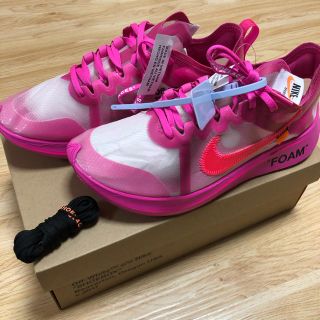 オフホワイト(OFF-WHITE)の【新品】THE 10:NIKE ZOOM FLY 27㎝(スニーカー)