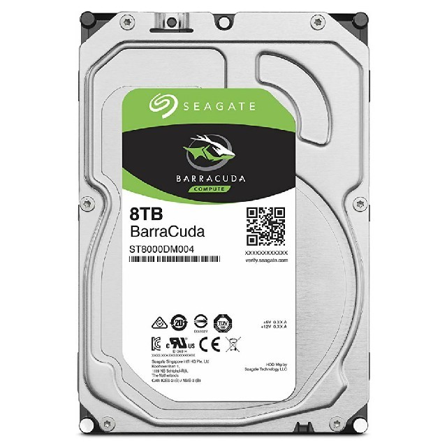 Seagate BarraCuda HDD　8TB　その１