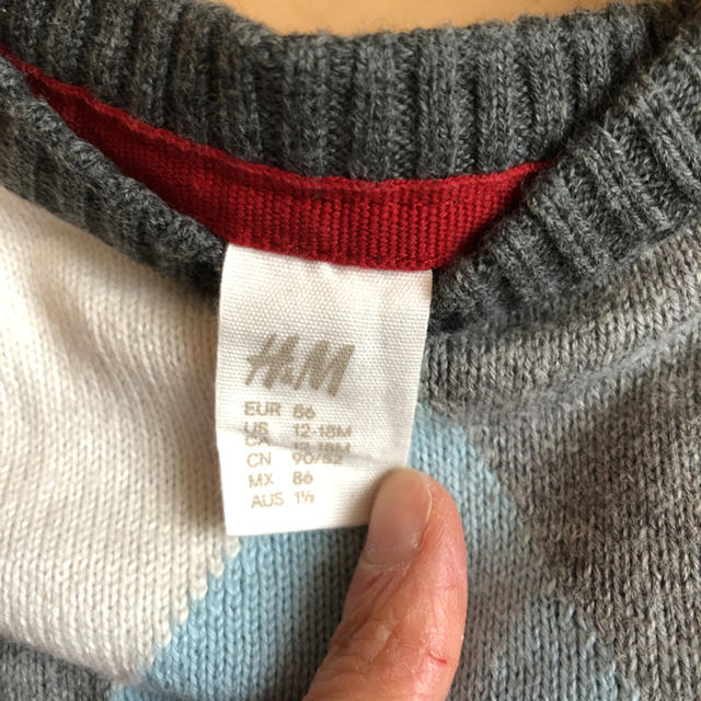 H&M(エイチアンドエム)のセーター 12-18M キッズ/ベビー/マタニティのベビー服(~85cm)(ニット/セーター)の商品写真