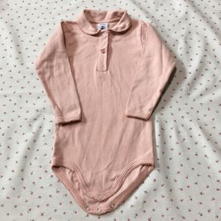 プチバトー(PETIT BATEAU)の【売約済み】PETIT BATEAU 襟付き ロンパース&コーデュロイワンピース(ロンパース)