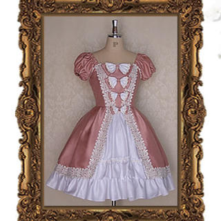ヴィクトリアンメイデン(Victorian maiden)のMillefleurs ロココドレス ピンク 新品 ミルフルール (ひざ丈ワンピース)