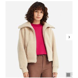 ユニクロ(UNIQLO)の土日限定値下げ！！！6800→6000ユニクロ フリースボアブルゾン(ブルゾン)