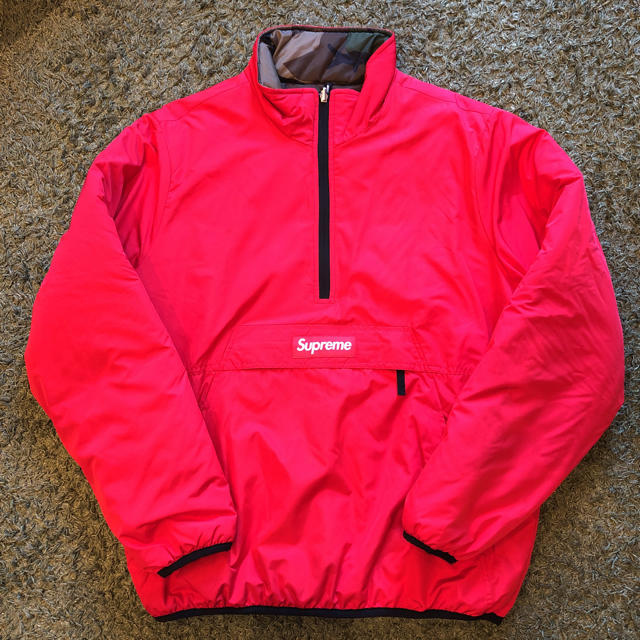 supreme reversiblepulloverpufferjacket