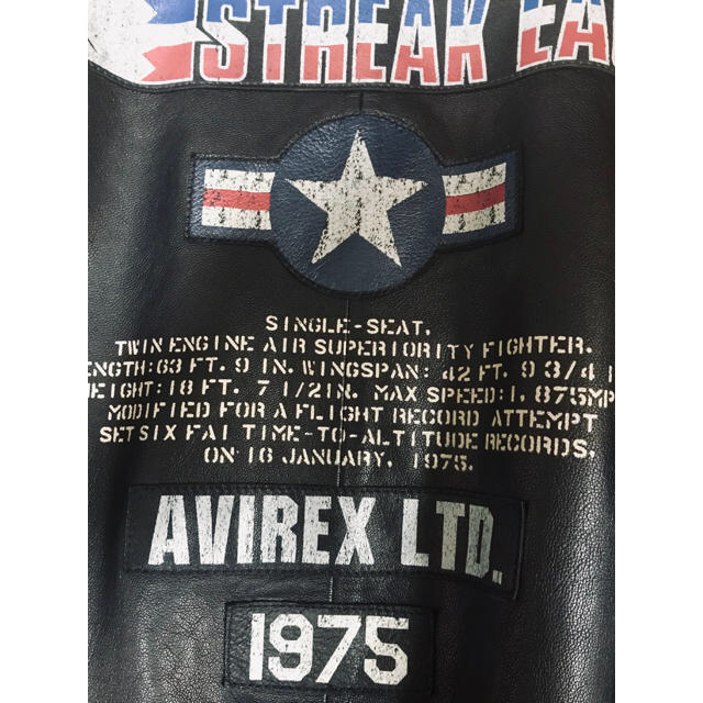 AVIREX(アヴィレックス)のアビレックス40周年記念モデルレザーma1 メンズのジャケット/アウター(フライトジャケット)の商品写真