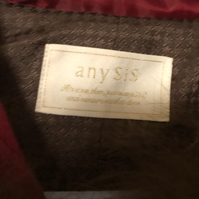 anySiS(エニィスィス)のani sisダッフルコート♡赤 レディースのジャケット/アウター(ダッフルコート)の商品写真