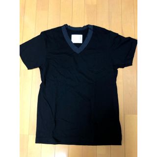 サカイ(sacai)のTシャツ sacai サカイ 美品 2018AW 新作 カットソー Vネック(Tシャツ/カットソー(半袖/袖なし))