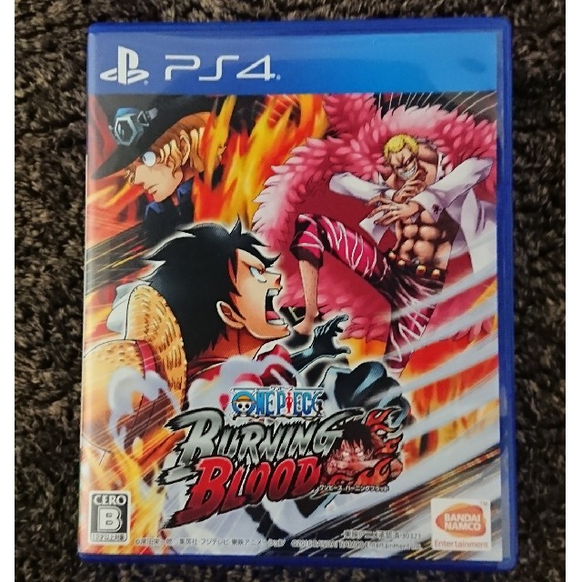 PlayStation4(プレイステーション4)のPS4ソフトONE PIECE BURNING BLOOD エンタメ/ホビーのゲームソフト/ゲーム機本体(家庭用ゲームソフト)の商品写真