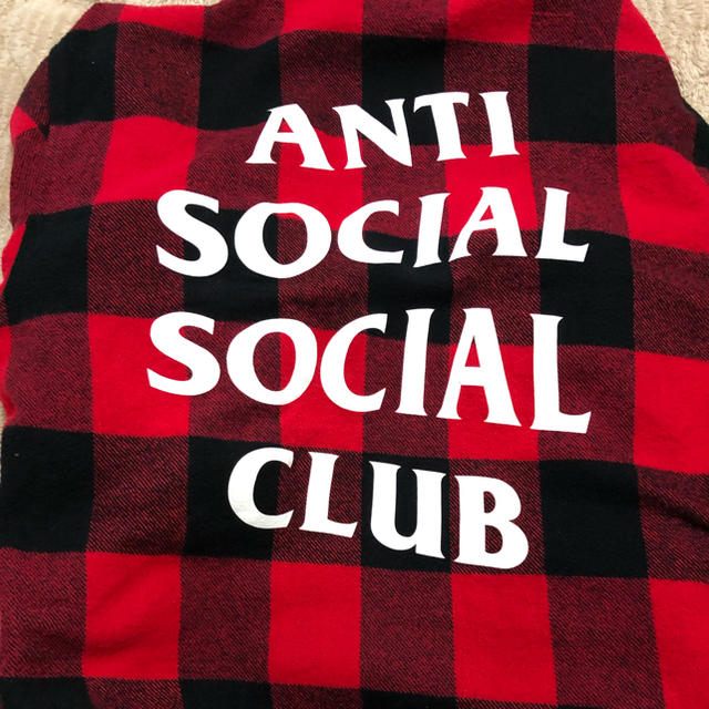 Supreme(シュプリーム)のANTI social social club ネルシャツ メンズのトップス(パーカー)の商品写真