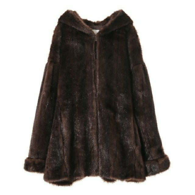 STUDIOUS(ステュディオス)の【新品】CLANE クラネ / HOOD FUR COAT レディースのジャケット/アウター(毛皮/ファーコート)の商品写真