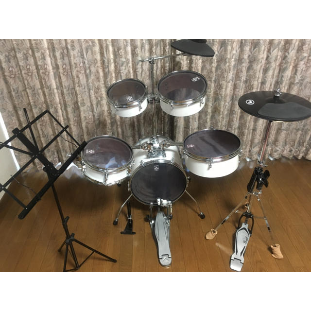 pearl(パール)の《ピコリ様専用》Pearl RT-645/C ドラムセット 消音セット付き① 楽器のドラム(セット)の商品写真