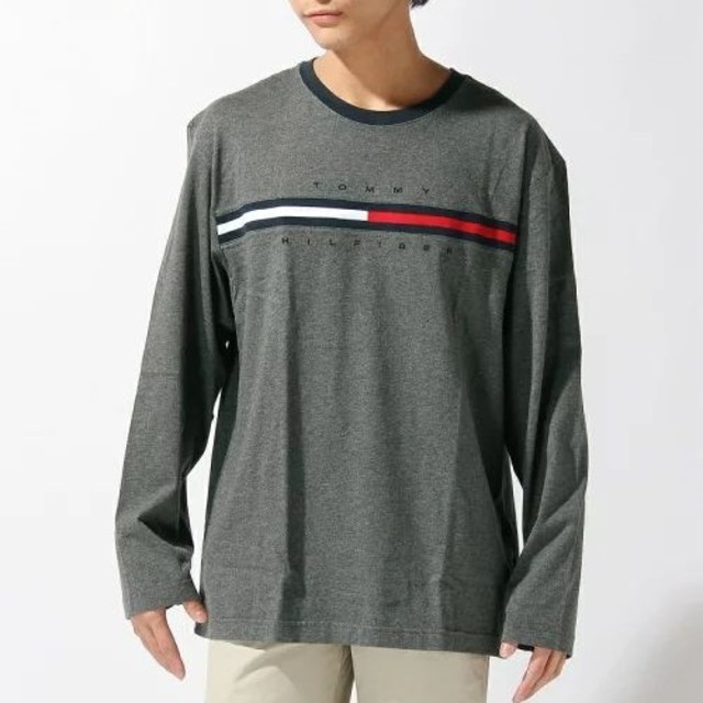 TOMMY HILFIGER(トミーヒルフィガー)の新品未使用【TOMMY HILFIGER】ロングスリープTシャツ  L メンズのトップス(Tシャツ/カットソー(七分/長袖))の商品写真