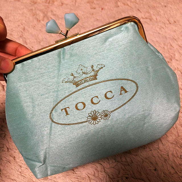TOCCA(トッカ)の未使用TOCCA ライトブルー がま口ポーチ レディースのファッション小物(ポーチ)の商品写真