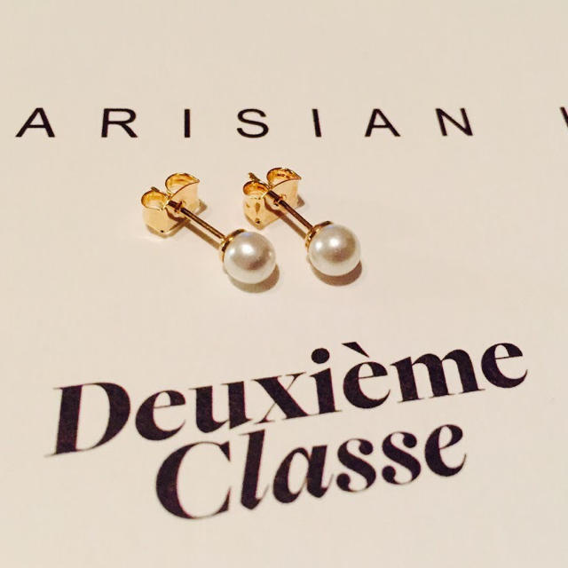 ★新品 DEUXIEME CLASSE ドゥーズィエムクラス 一粒パールピアス