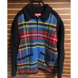 シュプリーム(Supreme)のSupreme Plaid Front Zip Sweater Sサイズ(ニット/セーター)