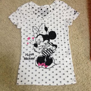 ディズニー(Disney)のミニーちゃんドット柄♡Tシャツ♡(Tシャツ(半袖/袖なし))