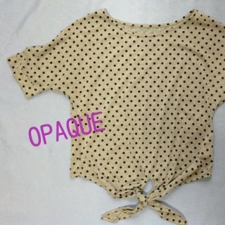 オペーク(OPAQUE)のドットカットソー 新品(カットソー(半袖/袖なし))