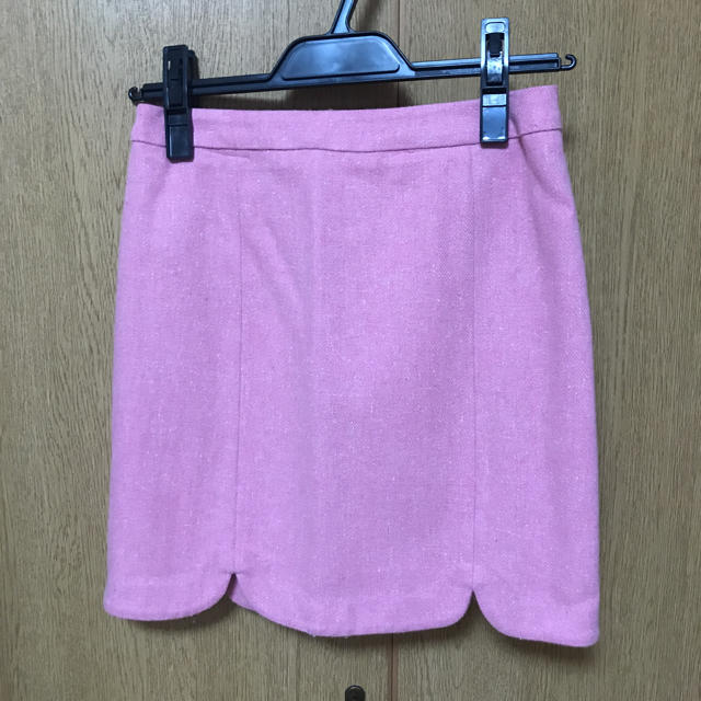 deicy(デイシー)のdeicy カラーウールミニスカート ピンク Sサイズ レディースのスカート(ミニスカート)の商品写真