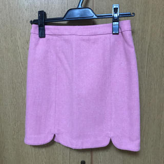 デイシー(deicy)のdeicy カラーウールミニスカート ピンク Sサイズ(ミニスカート)
