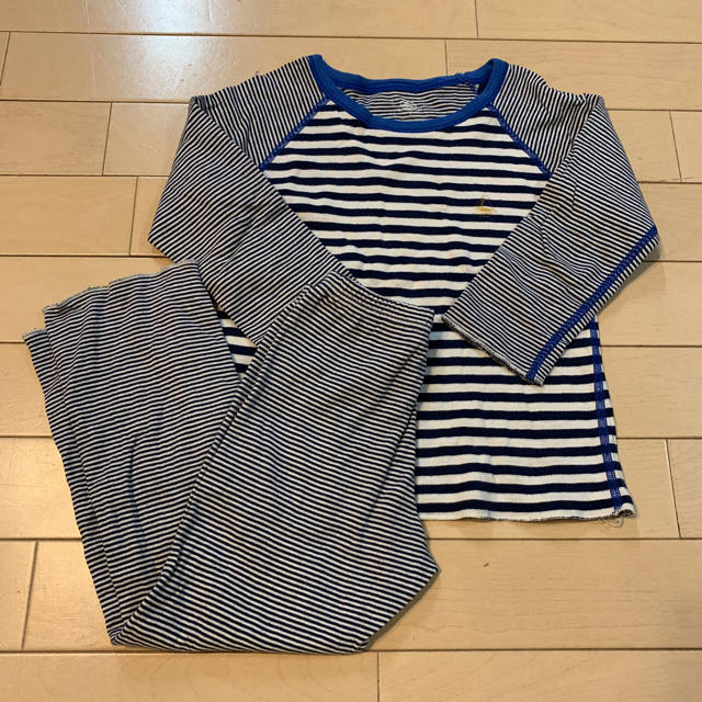 PETIT BATEAU(プチバトー)のmmy様専用 プチバトー チュビックボーダーパジャマ 102 キッズ/ベビー/マタニティのキッズ服男の子用(90cm~)(パジャマ)の商品写真