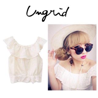 アングリッド(Ungrid)のungrid フリルレースTOPS(キャミソール)