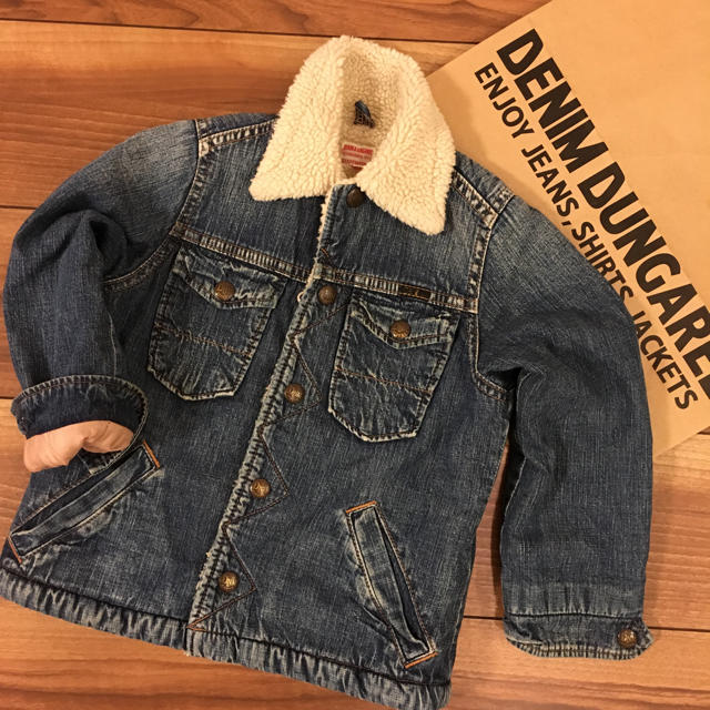 DENIM DUNGAREE(デニムダンガリー)の❆まきろん様専用❆ デニム＆ダンガリー Gジャン ボアジャケット 110㎝ キッズ/ベビー/マタニティのキッズ服男の子用(90cm~)(ジャケット/上着)の商品写真