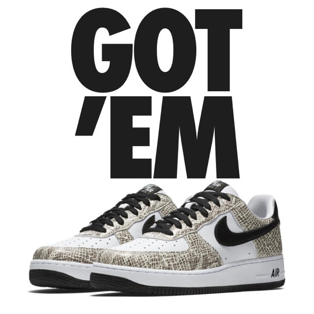 NIKE AIR FORCE 1 RETRO COCOA SNAKE  白蛇