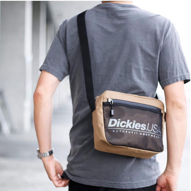Dickies(ディッキーズ)のDickies (ディッキーズ) SPLOGO USA ショルダー ベージュ メンズのバッグ(ショルダーバッグ)の商品写真