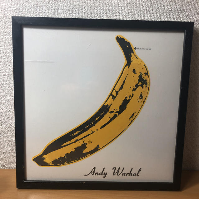 Andy Warhol(アンディウォーホル)のレコード 額縁付き エンタメ/ホビーのアート用品(絵画額縁)の商品写真