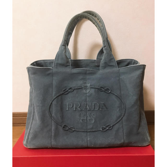 PRADA - PRADA 限定カナパトート 刺繍ロゴタイプの通販 by erika｜プラダならラクマ