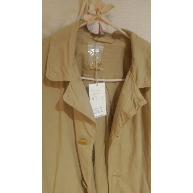 nest Robe(ネストローブ)のネコノコドモ様専用　ネストローブ　ステンカラーコート　ベージュ メンズのジャケット/アウター(ステンカラーコート)の商品写真