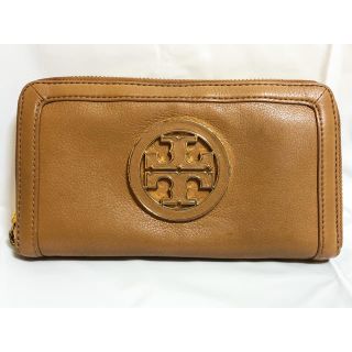 トリーバーチ(Tory Burch)の[送料無料]正規美品✨ トリーバーチ 長財布ラウンドファスナー ブラウン(財布)