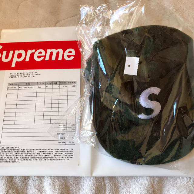 【新品・未使用】Supreme Wool S Logo 6-Panel