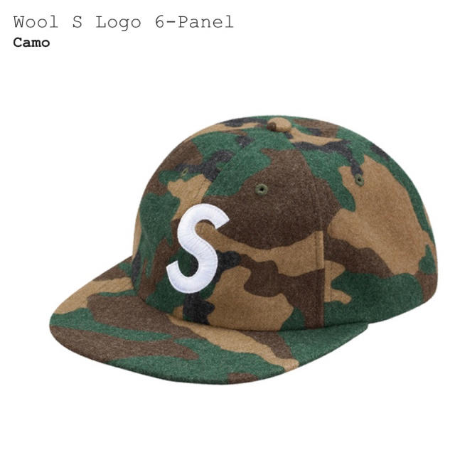 【新品・未使用】Supreme Wool S Logo 6-Panel