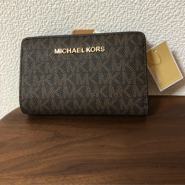 財布マイケルコース 、折財布、ブラウン、新品未使用、一万円札入ります