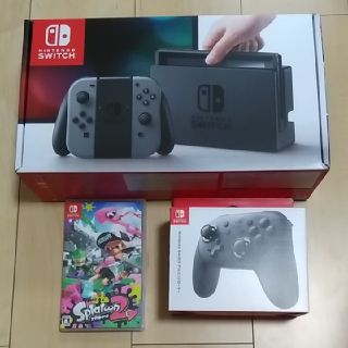 ニンテンドースイッチ(Nintendo Switch)の任天堂スイッチ本体、Kmiro様用　スプラトゥーン2ソフト、Proコントローラー(家庭用ゲーム機本体)