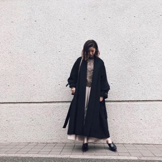 アメリヴィンテージ(Ameri VINTAGE)のSHAWL COLLAR COAT ブラック(ロングコート)