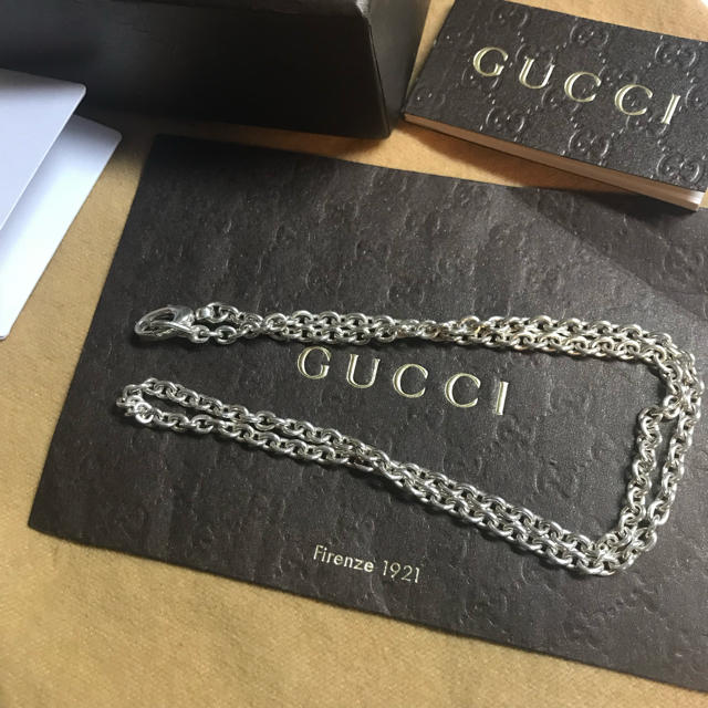 Gucci - 美品 正規品 GUCCI グッチ 刻印あり シルバー925 ネックレスの通販 by key｜グッチならラクマ