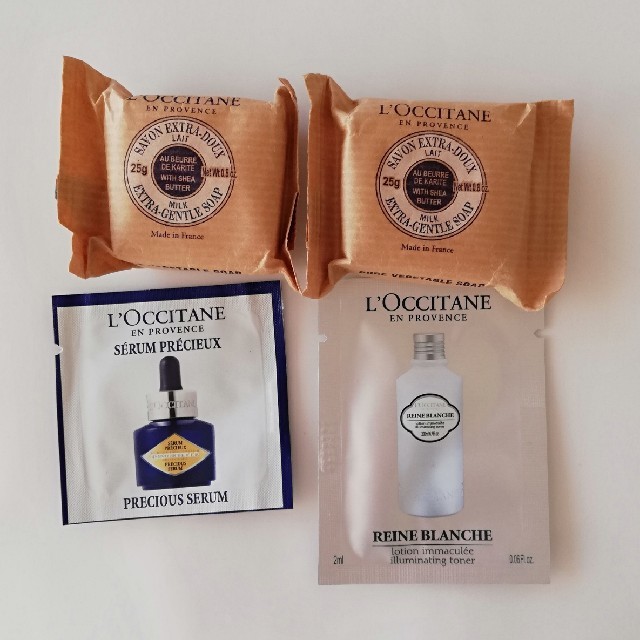 L'OCCITANE(ロクシタン)のL'OCCITANE　SHソープ　25グラム×２、サンプルセット コスメ/美容のボディケア(ボディソープ/石鹸)の商品写真