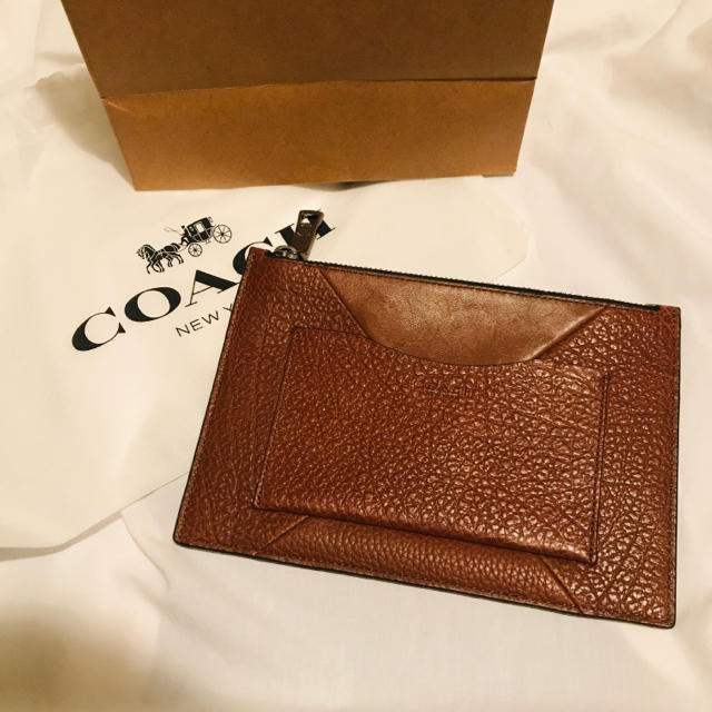 【新品 値引き可！】COACH バッグ メンズ クラッチバッグ セカンドポーチ