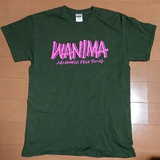 WANIMA Tシャツ S 緑 ピンク ロゴ